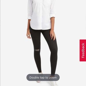 Spanx Black Distressed Skinny Jeans - Size 3x